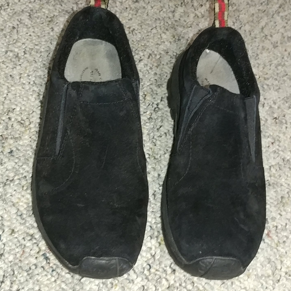 Women Merrell Black Suede Moccasins